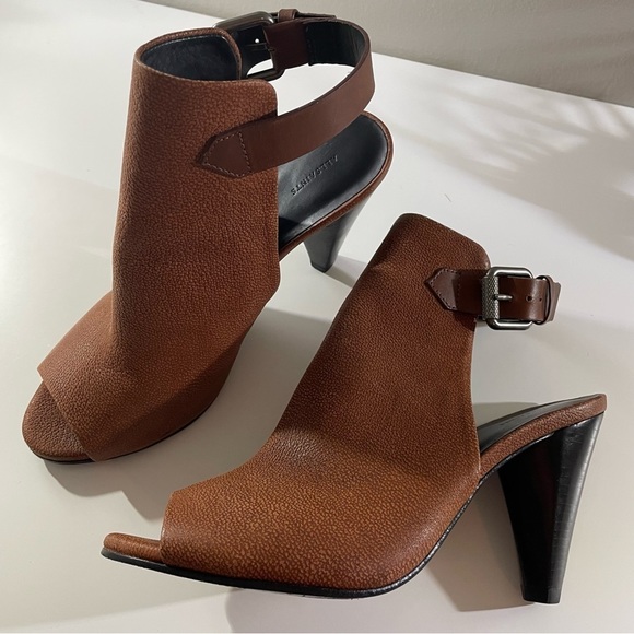 All Saints Open Toe High Heel Sandals Booties Size 10 - Picture 1 of 12
